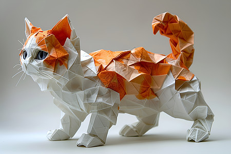 纸质可爱折纸猫图片