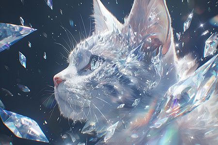 钻石猫的奇幻水晶图片