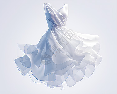 飘扬的白裙裙子飘扬高清图片
