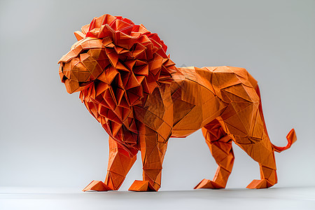 纸质狮子造型图片