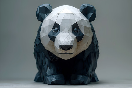 可爱的熊猫折纸图片