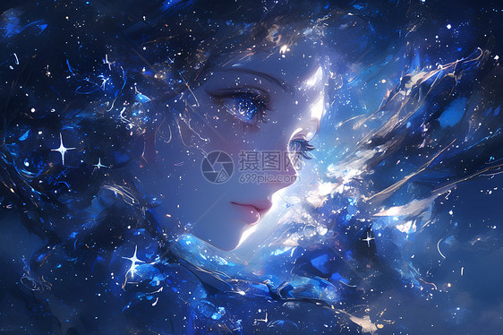 星际少女的奇幻梦境图片