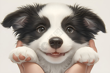 小狗对镜头微笑图片