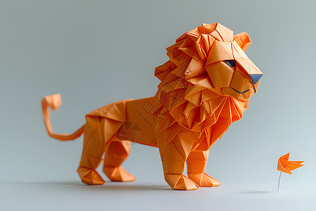 三维立体的狮子背景图片