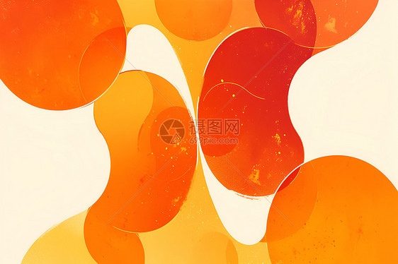 抽象橙色艺术背景图片