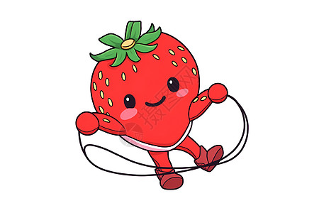 欢乐草莓背景图片