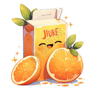 橙汁盒子图片