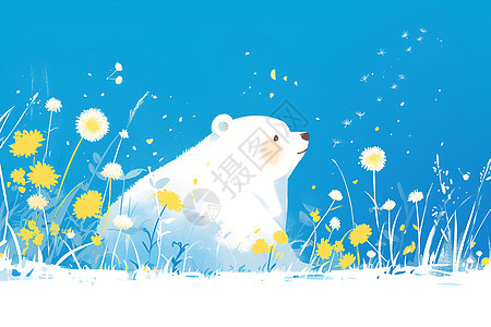 可爱的熊熊插画图片