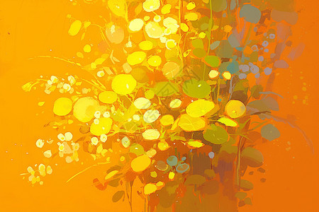 一束金黄的花背景图片