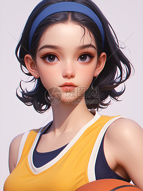 篮球少女图片
