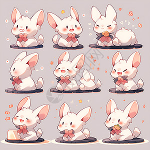 可爱兔子的卡通集合
图片