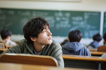 教室内的男人图片