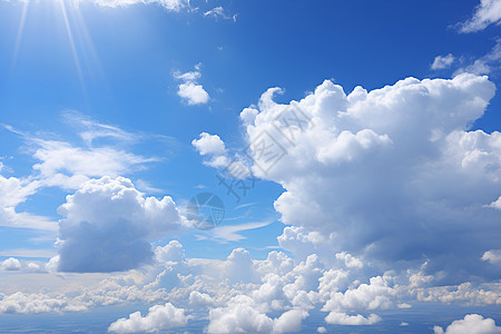 蓝天下的云朵图片