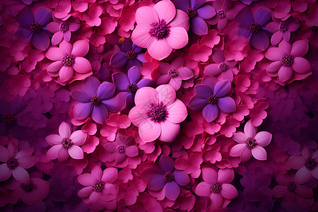 紫色的花海图片