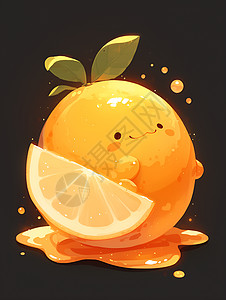 可爱的卡通橙子图片