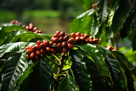 咖啡植物的生长图片