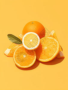 多汁新鲜的橙子图片