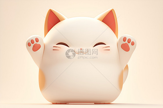 可爱胖乎乎的猫猫图片