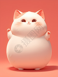 肥胖可爱的猫咪角图片