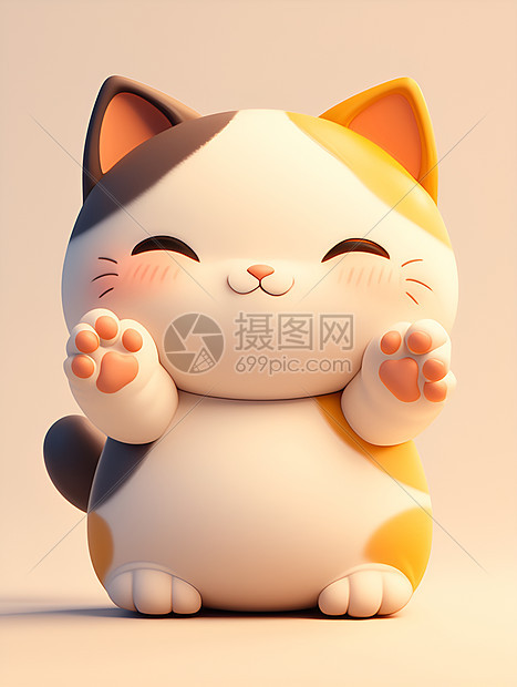 可爱的卡通猫咪图片