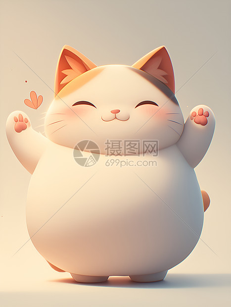 可爱的胖猫图片