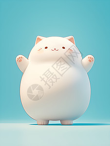 可爱肥胖的猫咪图片