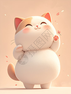 小猫咪可爱插画图片