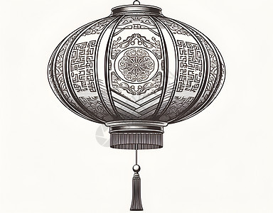 简约中式灯笼背景图片