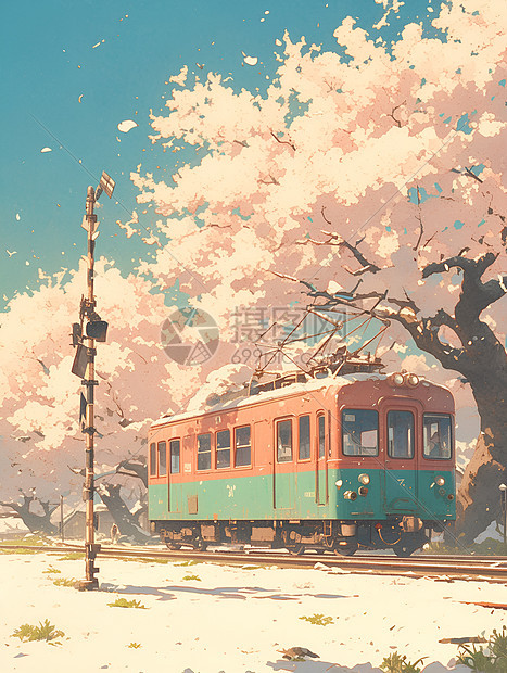 春天列车的季节之旅图片