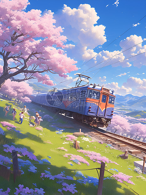春季列车启程新的开始图片