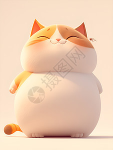休息中的胖胖猫咪图片