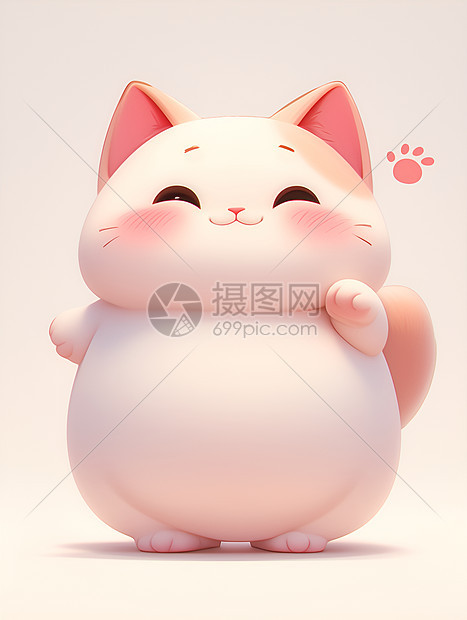 肥肥胖胖的猫咪图片