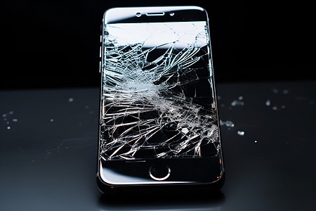 手机屏幕破裂图片