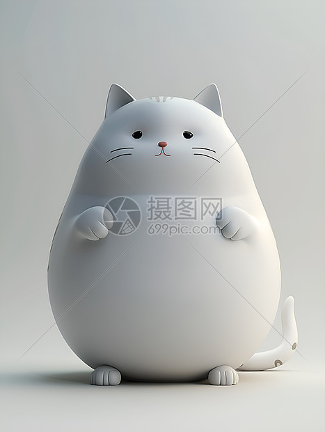 胖乎乎的可爱猫咪图片