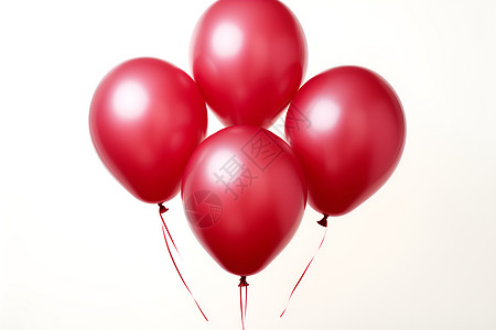 红色气球派对图片