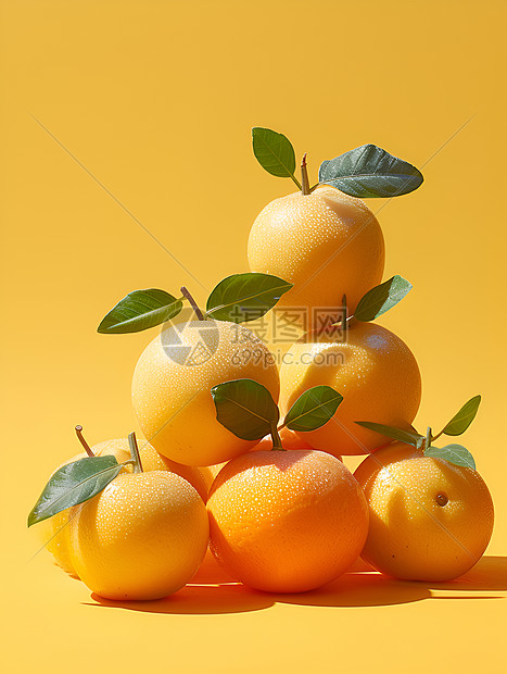 一堆橘子图片