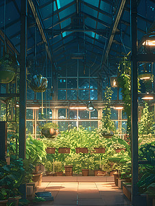 温室中种植的植物图片