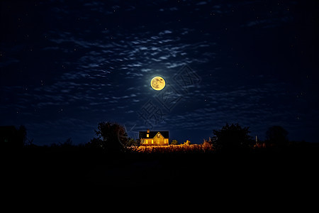 月满天空背景图片
