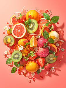 色彩缤纷的水果图片