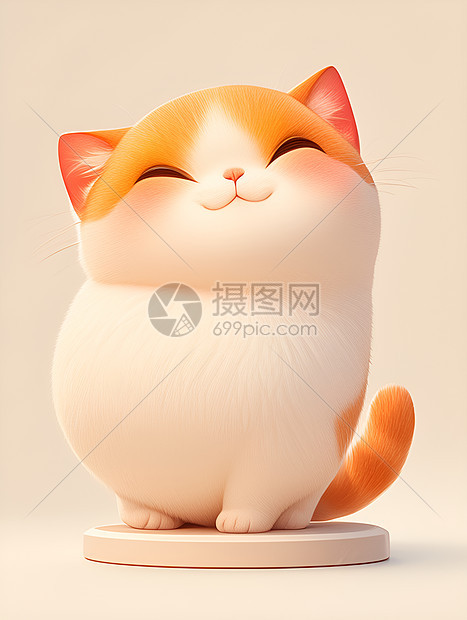 可爱胖嘟嘟的猫图片