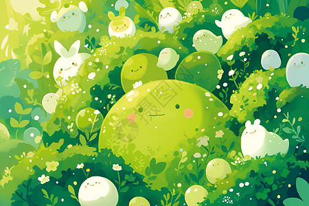 绿色麻糬的奇幻冒险图片