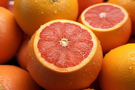 酸甜多汁的葡萄柚图片