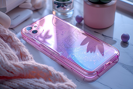粉色手机壳背景图片