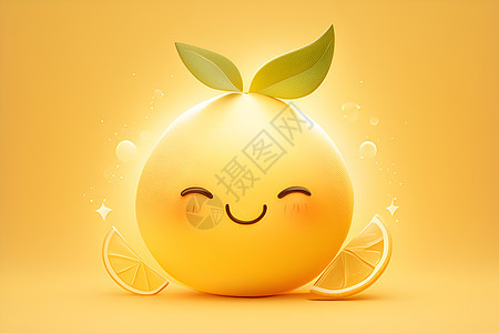 可爱的柚子图标图片