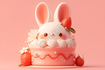 兔子蛋糕图片