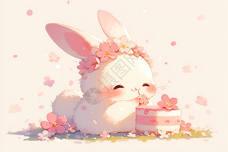 柔软甜美的兔子图片