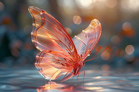 微光中的艺术蝴蝶图片