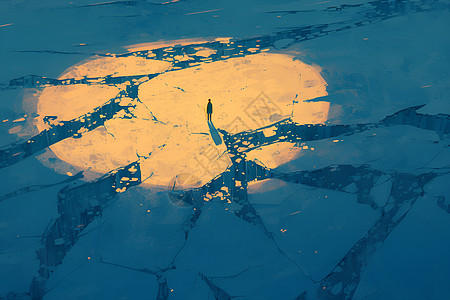 冰原上的光图片