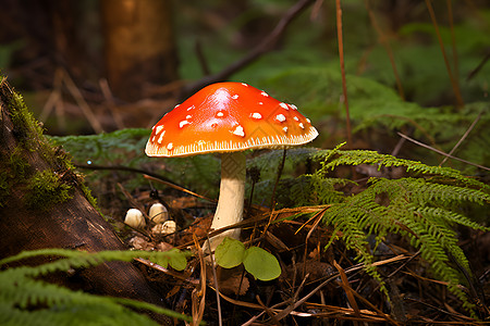 森林神奇的蘑菇图片