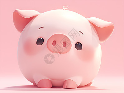 梦幻粉色小猪图片